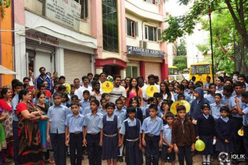 Rashmi Goutham And Getup Srinu At Akshara Kalasha Foundation